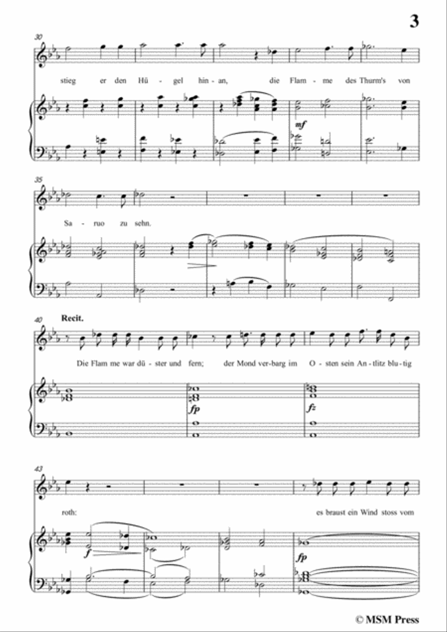 Schubert-Loda’s Gespenst,in c minor,D.150,for Voice and Piano Voice Solo scores gallery preview page 5