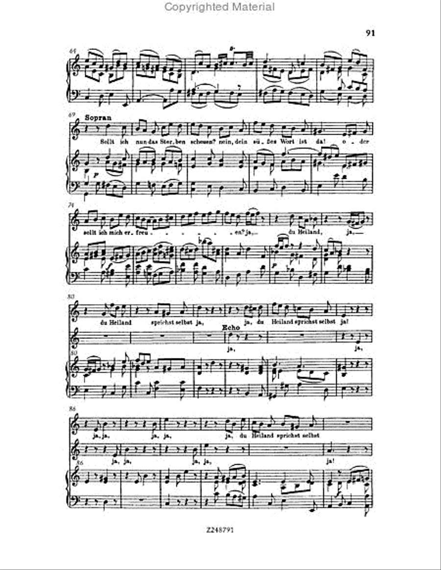 Christmas Oratorio, BWV 248 Choir scores gallery preview page 90