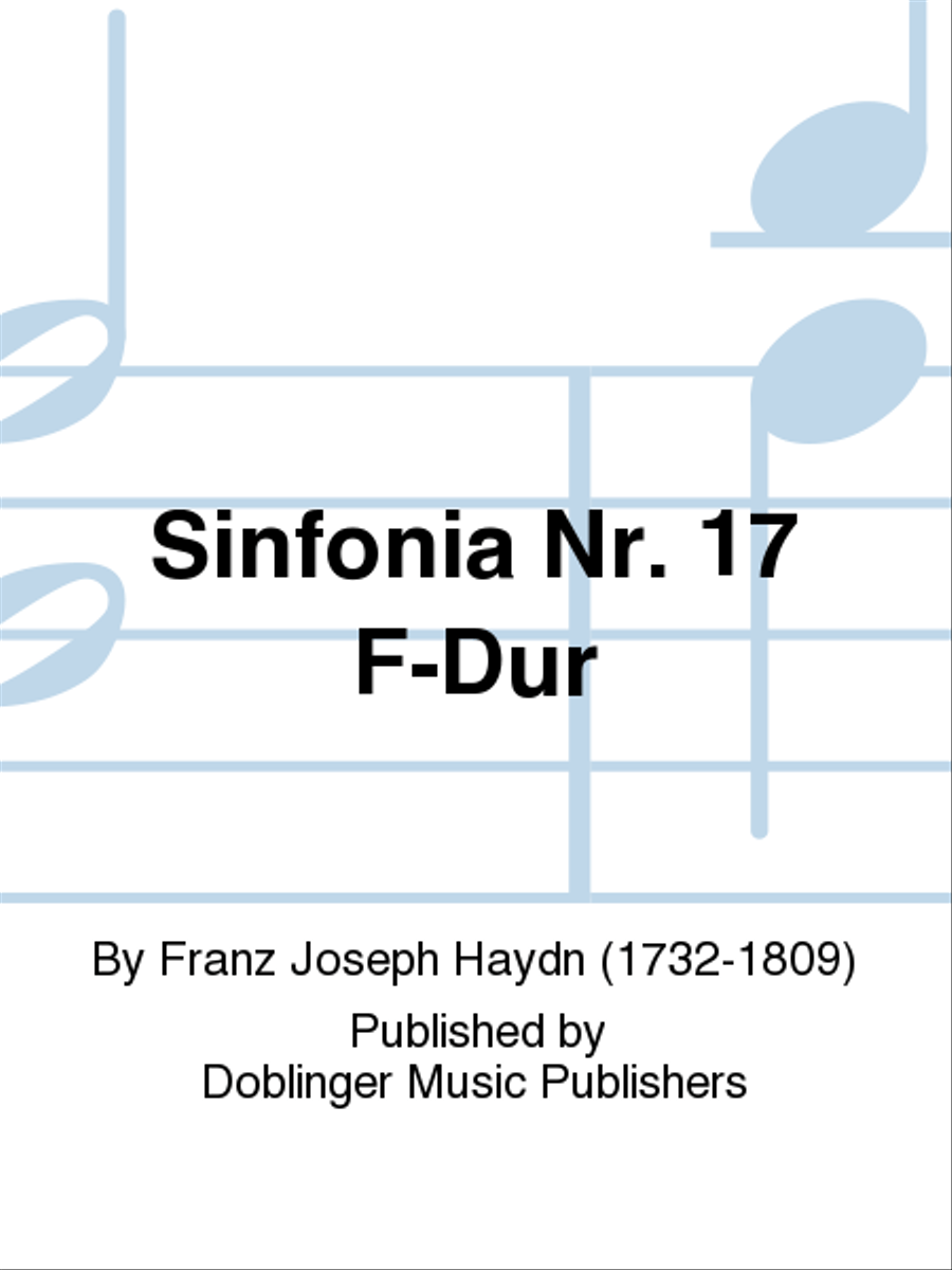 Sinfonia Nr. 17 F-Dur School and Community scores gallery preview page 1