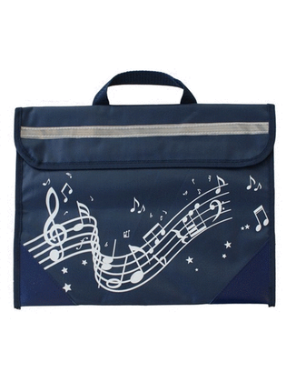 Musicwear Wavy Stave Music Bag Navy Blue