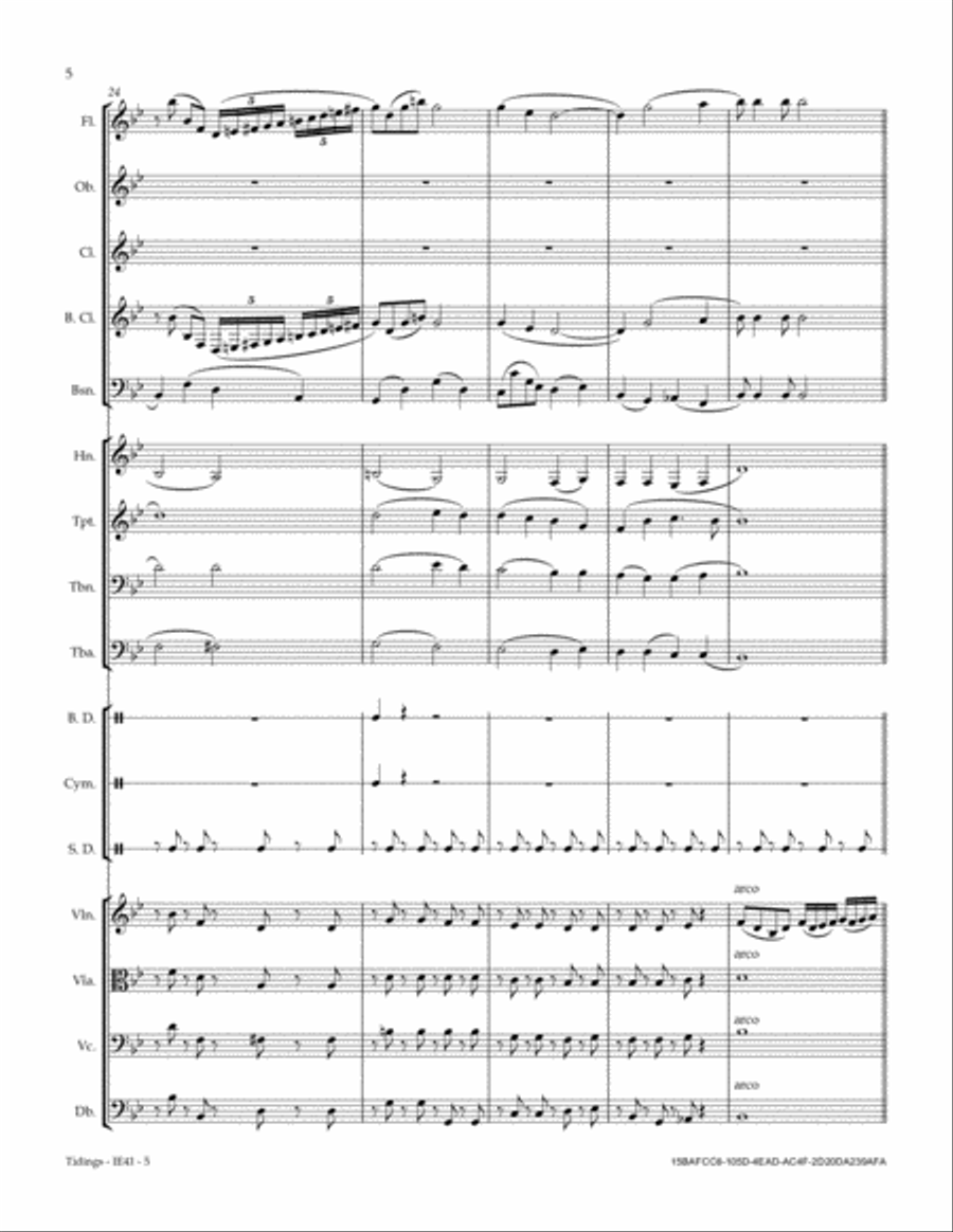Tidings Tidings Full Orchestra scores gallery preview page 6