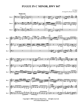 Fugue in C Minor, BWV 847