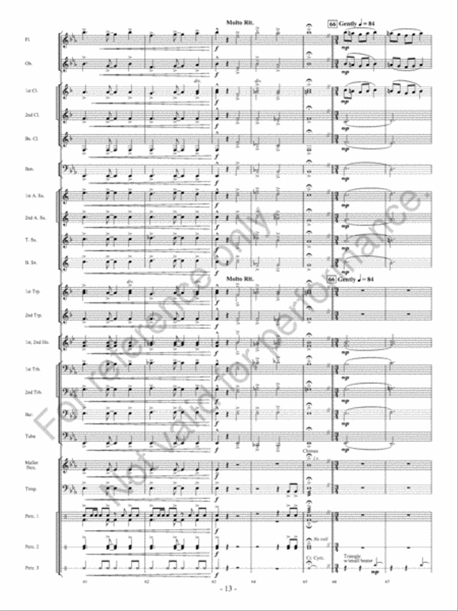 The Winds Of Change Concert Band scores gallery preview page 14