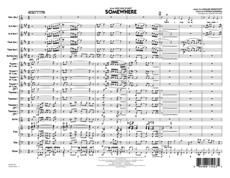 Somewhere (from West Side Story) - Full Score