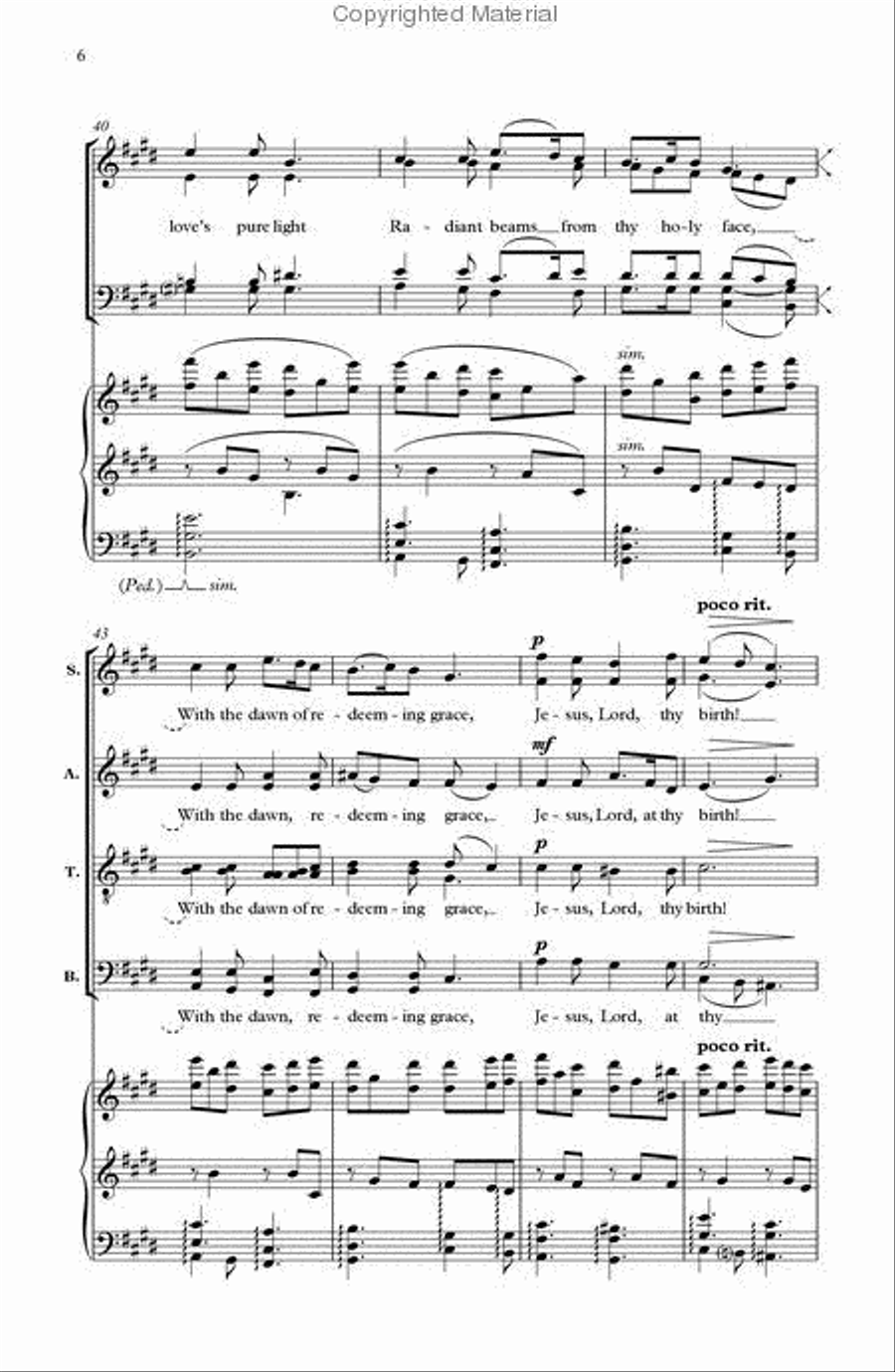 Silent Night Silent Night 4-Part scores gallery preview page 2