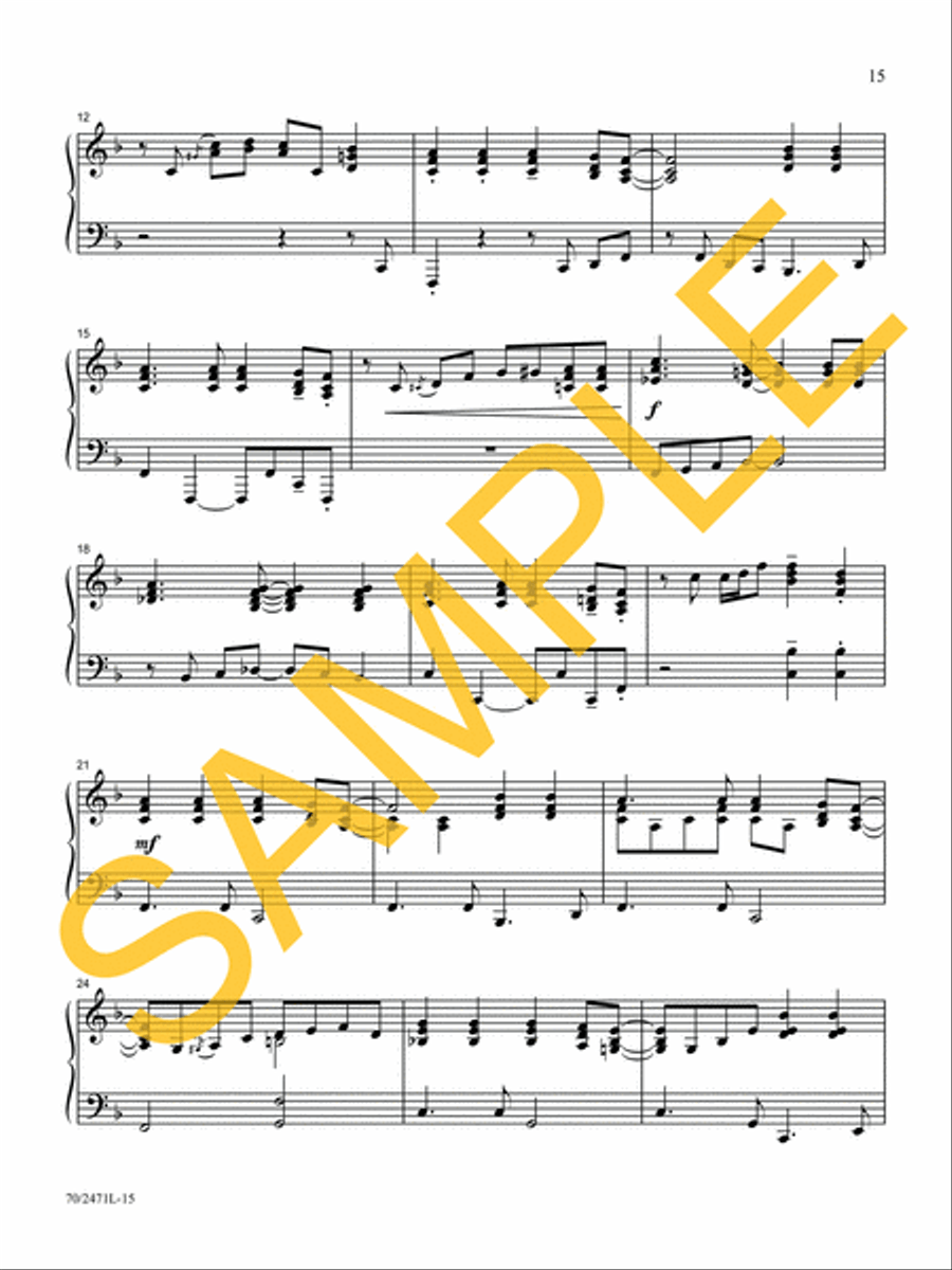 Through It All Piano Solo scores gallery preview page 12