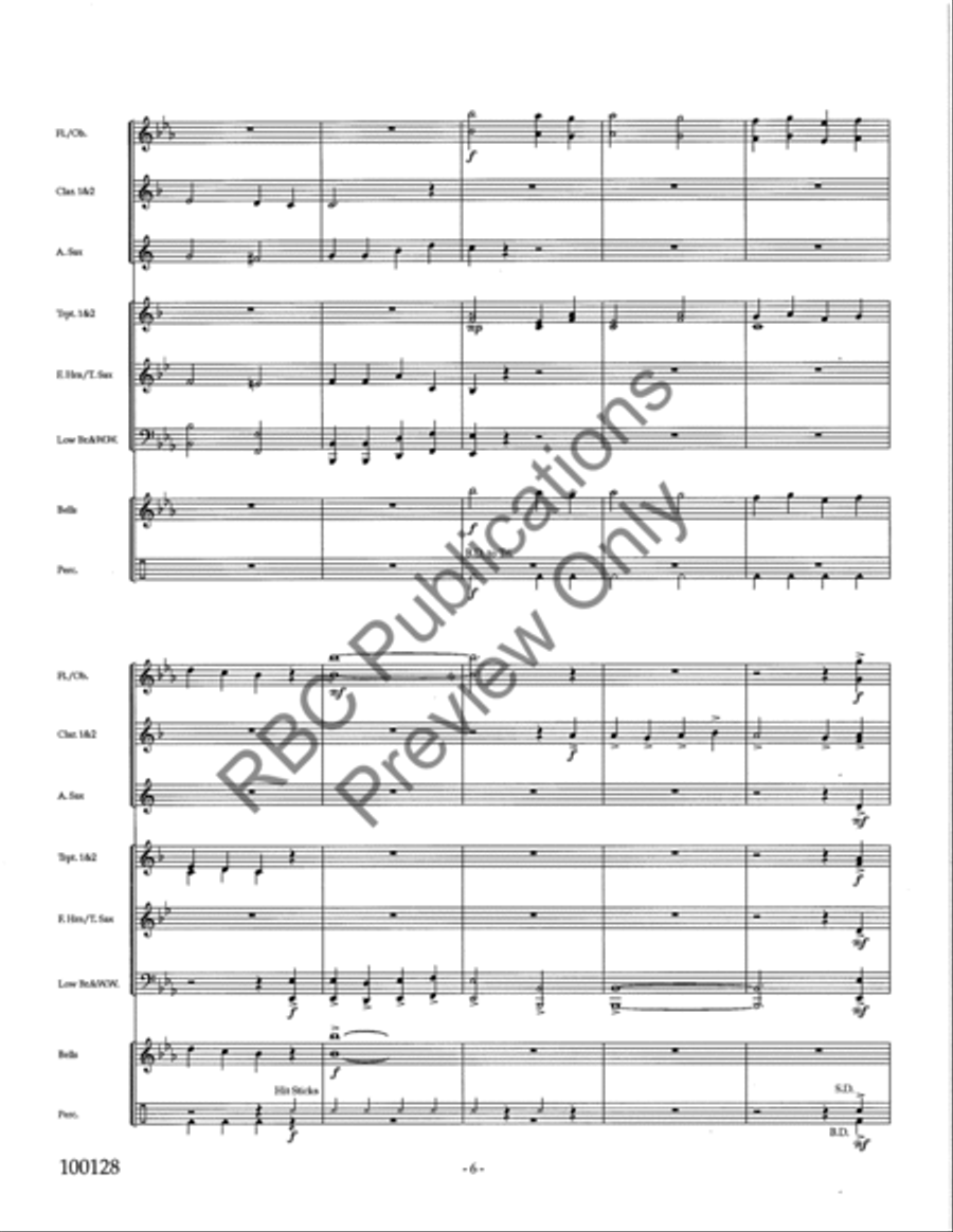 Holiday Festival (Score) Holiday Festival (Score) Concert Band scores gallery preview page 8