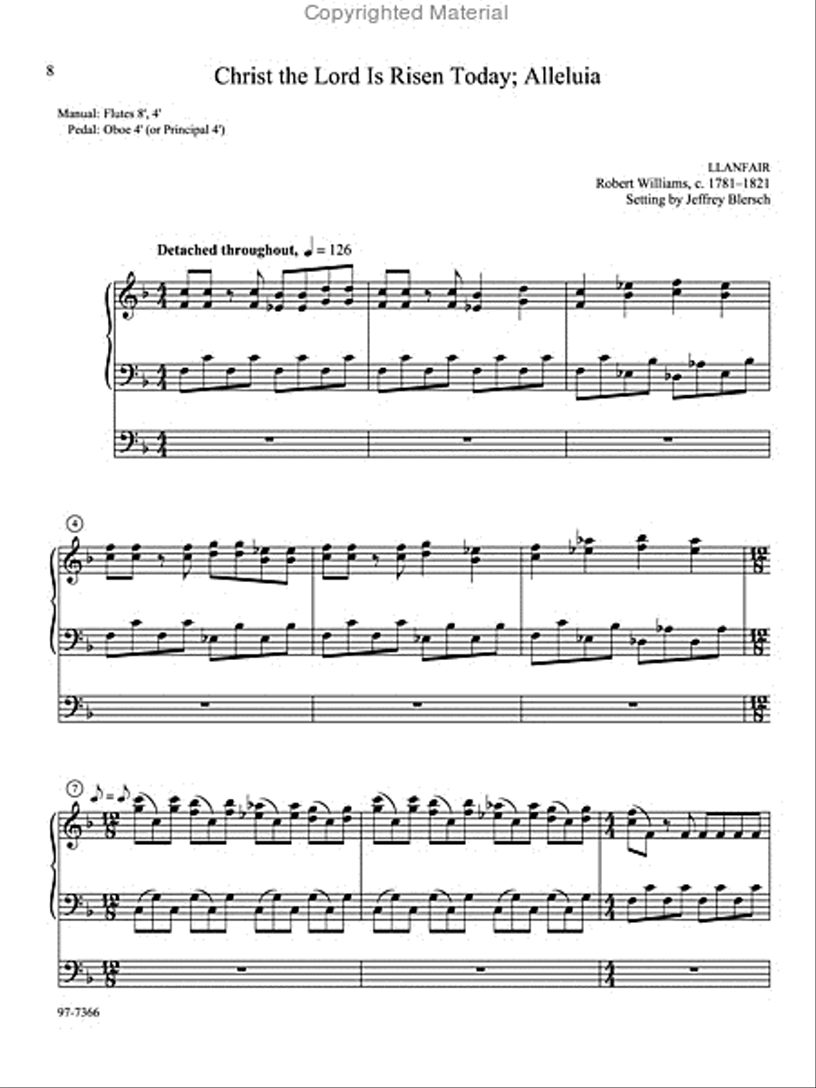 On Easter Morn: Four Preludes for Organ Organ Solo scores gallery preview page 3