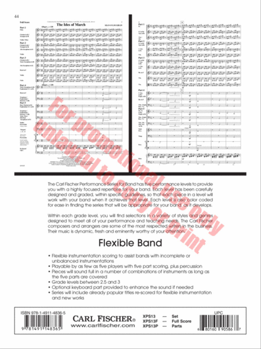 Armed Forces The Pride of America! Concert Band scores gallery preview page 45