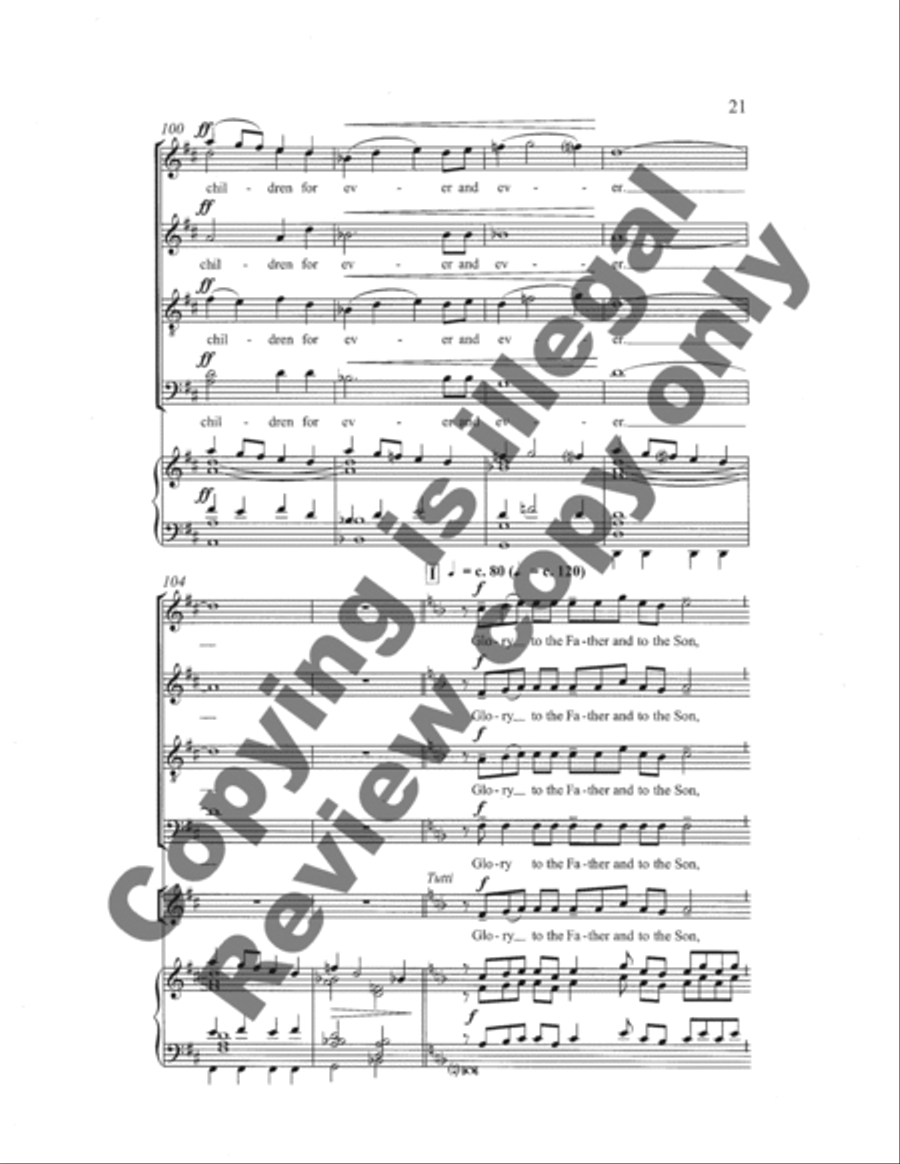 Magnificat 4-Part scores gallery preview page 21