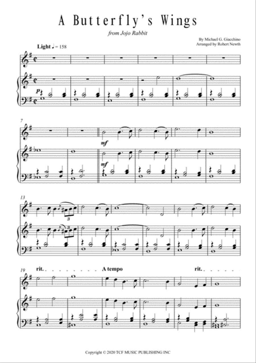 Butterfly's Wings Butterfly's Wings Violin Solo scores gallery preview page 2
