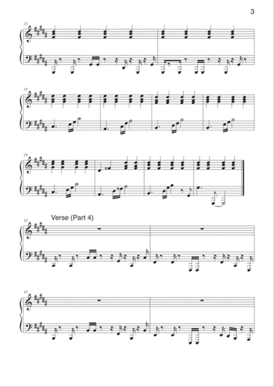 One In A Million One In A Million Piano Solo scores gallery preview page 3