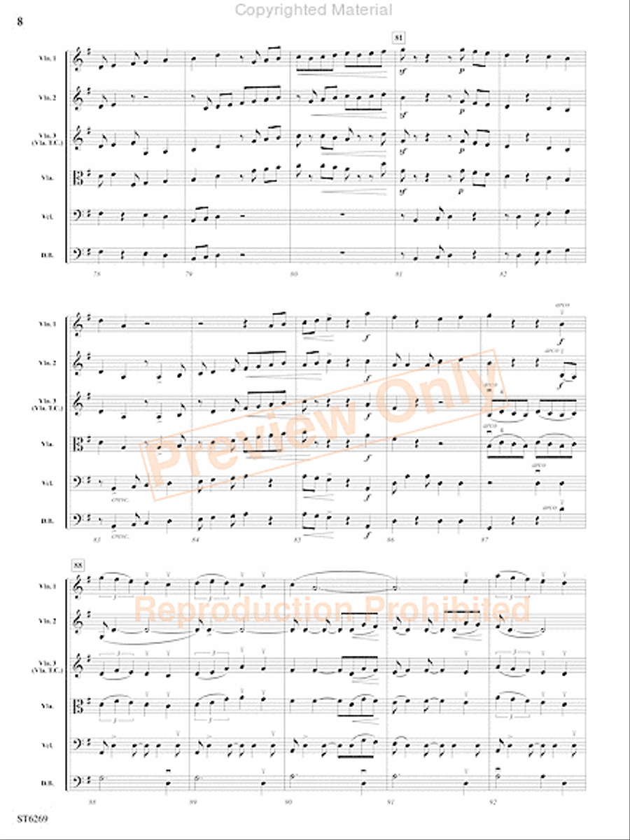 A Venetian Serenade String Orchestra scores gallery preview page 9
