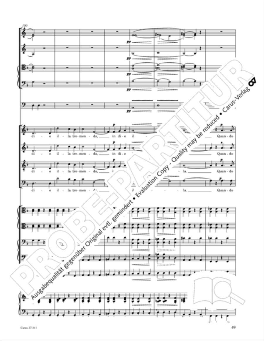 Requiem - church version (Requiem. Fassung mit kleinem Orchester) 4-Part scores gallery preview page 65