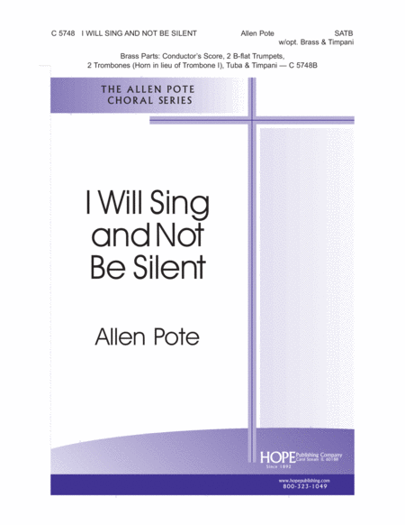 I Will Sing and Not Be Silent