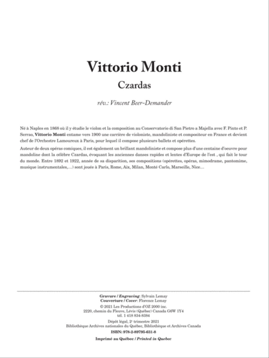 Czardas Piano Accompaniment scores gallery preview page 2