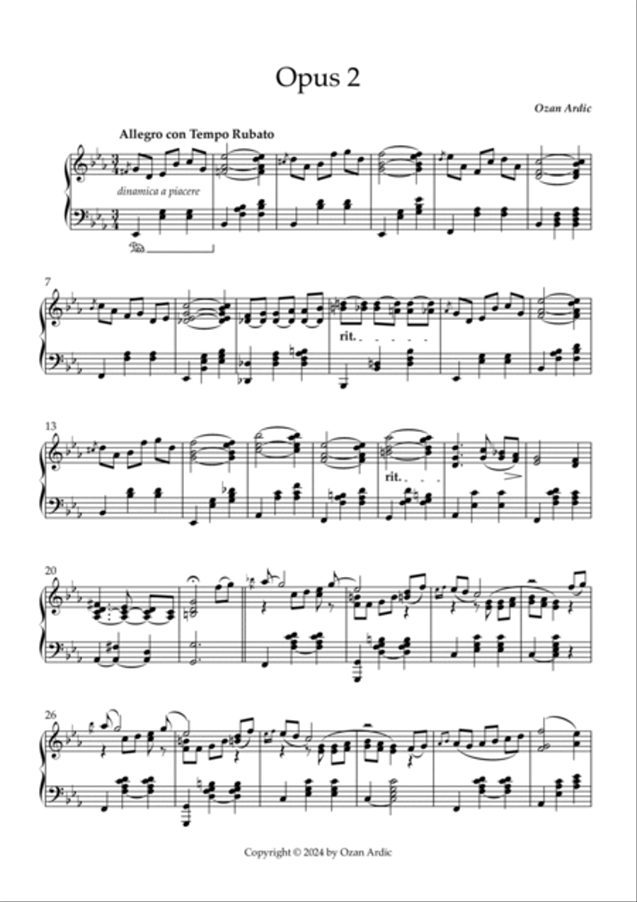 Opus 2 Piano Solo scores gallery preview page 3