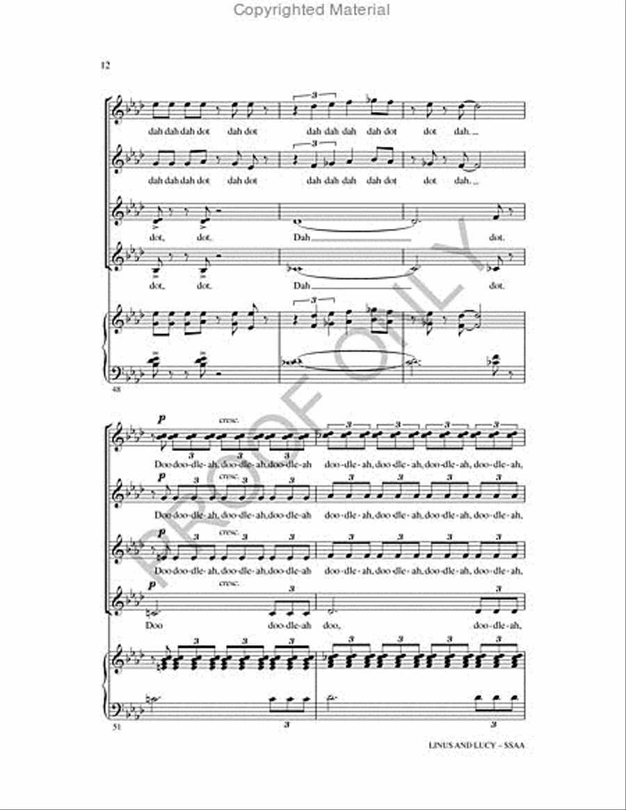 Linus and Lucy Linus and Lucy SSAA scores gallery preview page 11