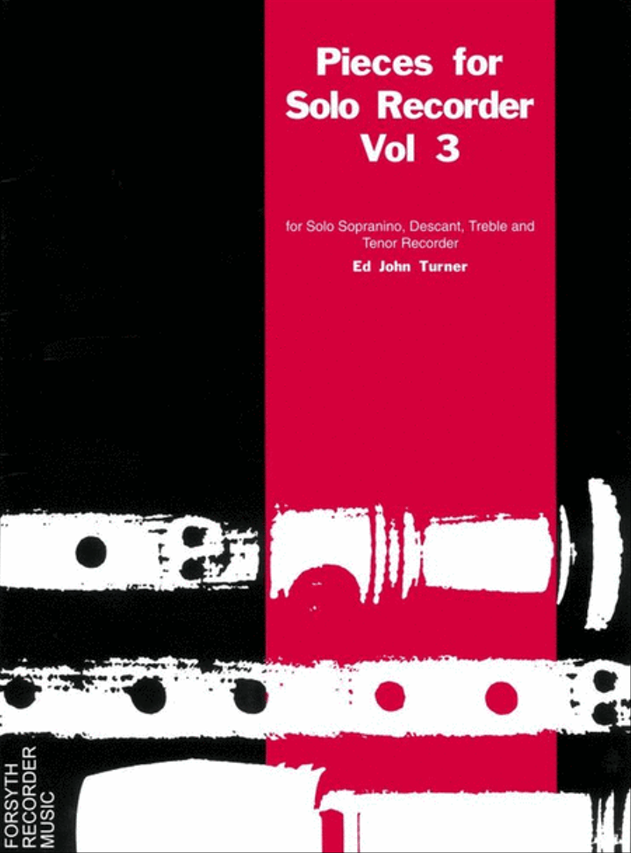 Vol.3 Pieces for Solo Recorder Recorder scores gallery preview page 1