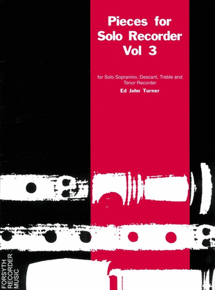 Vol.3 Pieces for Solo Recorder