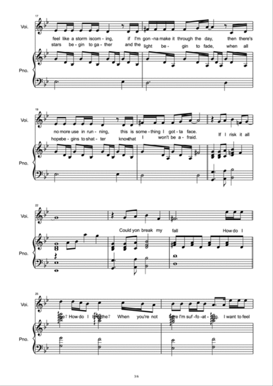 Writing's On The Wall Voice scores gallery preview page 3
