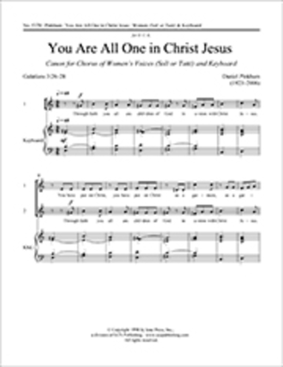 Book cover for You Are All One in Christ Jesus