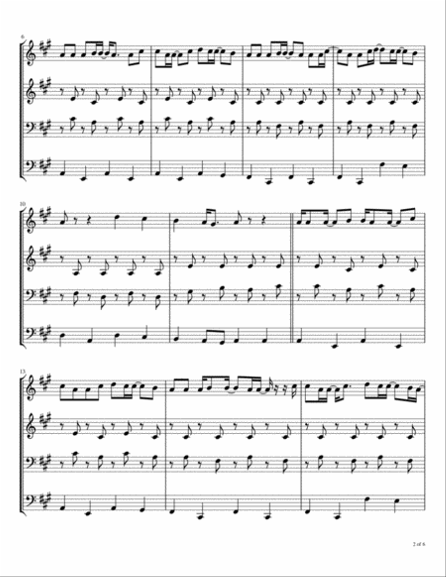 I've Just Seen A Face I've Just Seen A Face Brass Ensemble scores gallery preview page 3