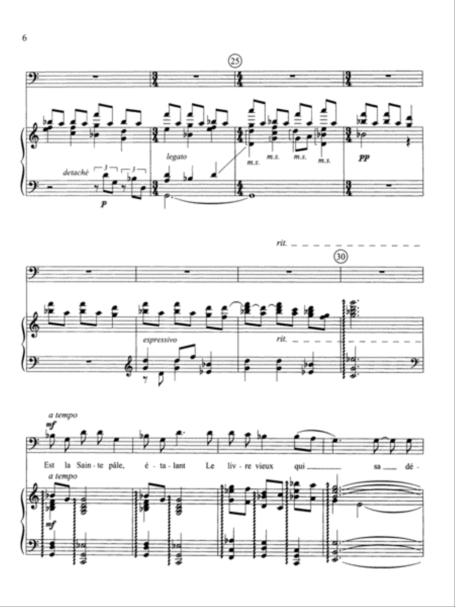 Sainte (Downloadable Piano/Vocal Score) Cello scores gallery preview page 4