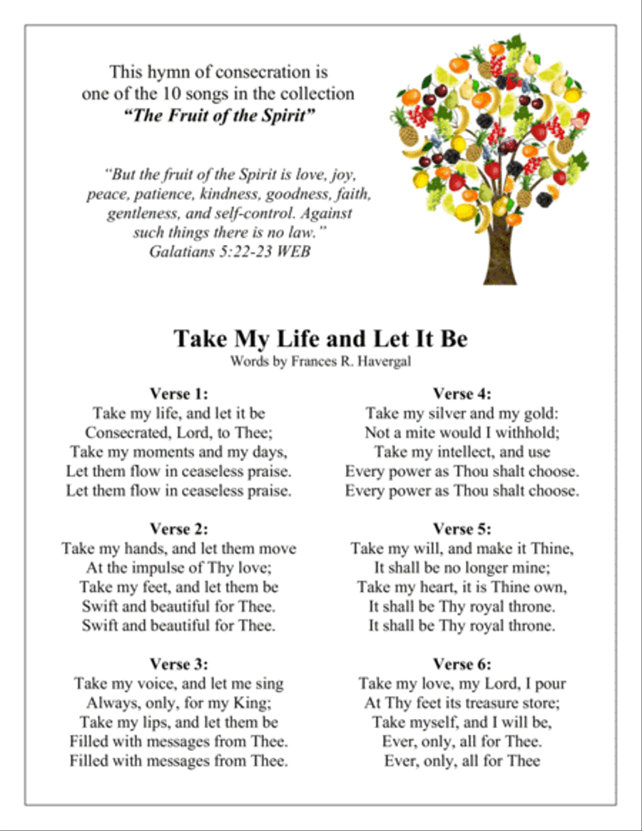 The Fruit of the Spirit (10 Hymns for Violin and Cello Duet with Piano Accompaniment) Piano Trio scores gallery preview page 4