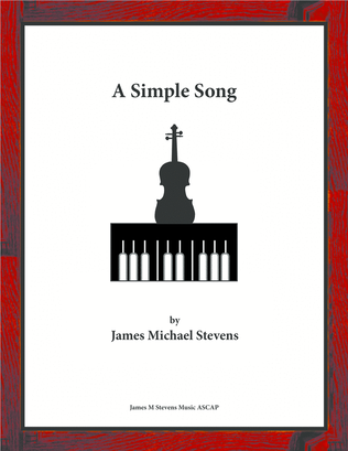 A Simple Song - Violin & Piano
