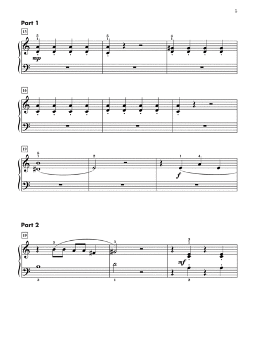 Contest Winners for Three, Book 4: 5 Piano Trios from the Alfred, Belwin, and Myklas Libraries Piano Trio scores gallery preview page 5