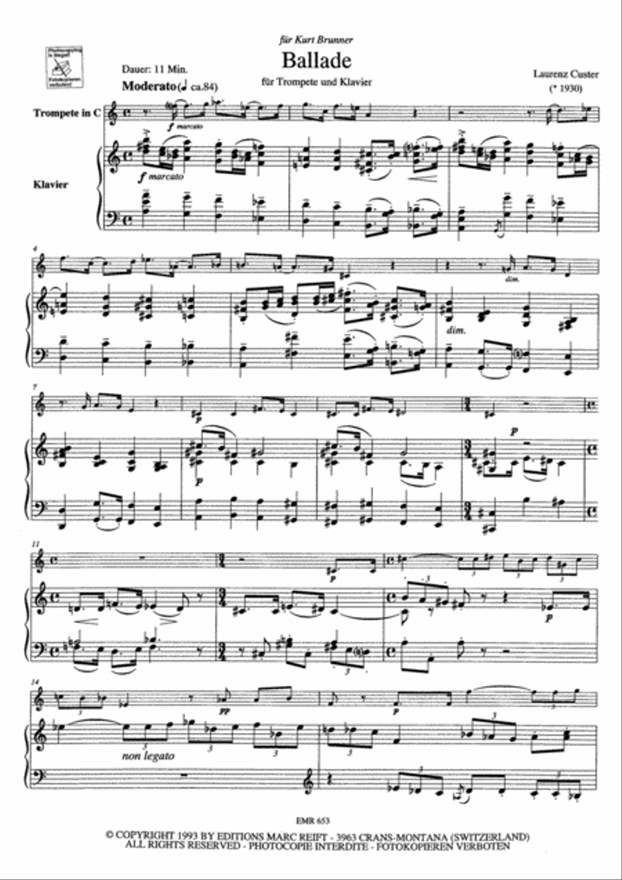 <br>Sheet music extract