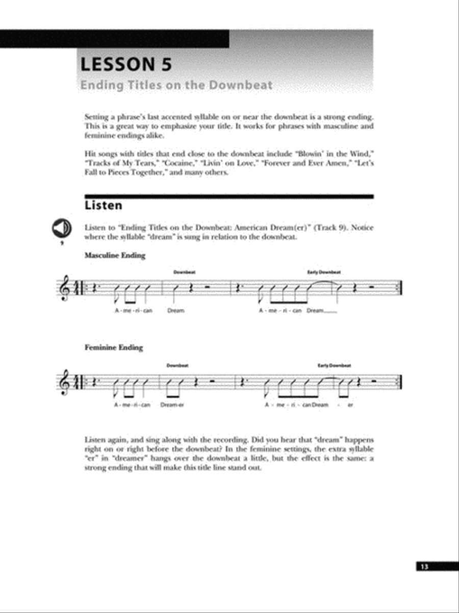 The Songwriter's Workshop: Melody Collection / Songbook scores gallery preview page 5