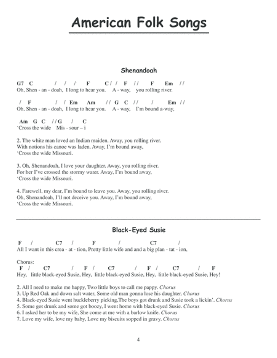 A Treasury of Favorite Songs for Autoharp Piano scores gallery preview page 5