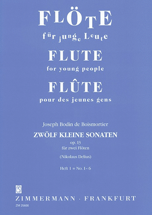 Book cover for 12 Short Sonatas Op. 13 Heft 1