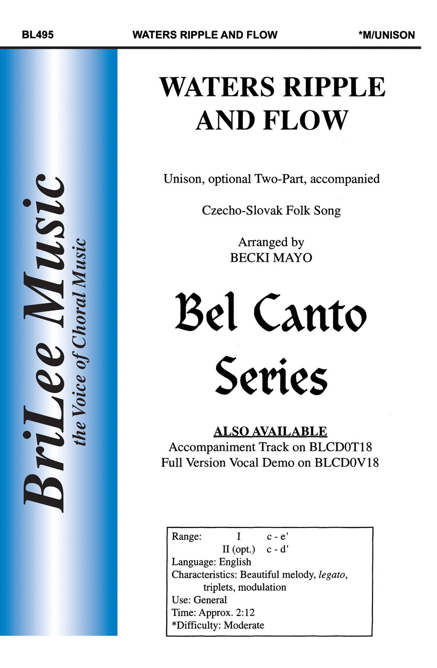 Waters Ripple and Flow Unison Choir scores gallery preview page 1