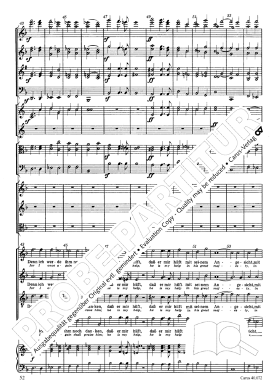 Psalm 42 Psalm 42 4-Part scores gallery preview page 52
