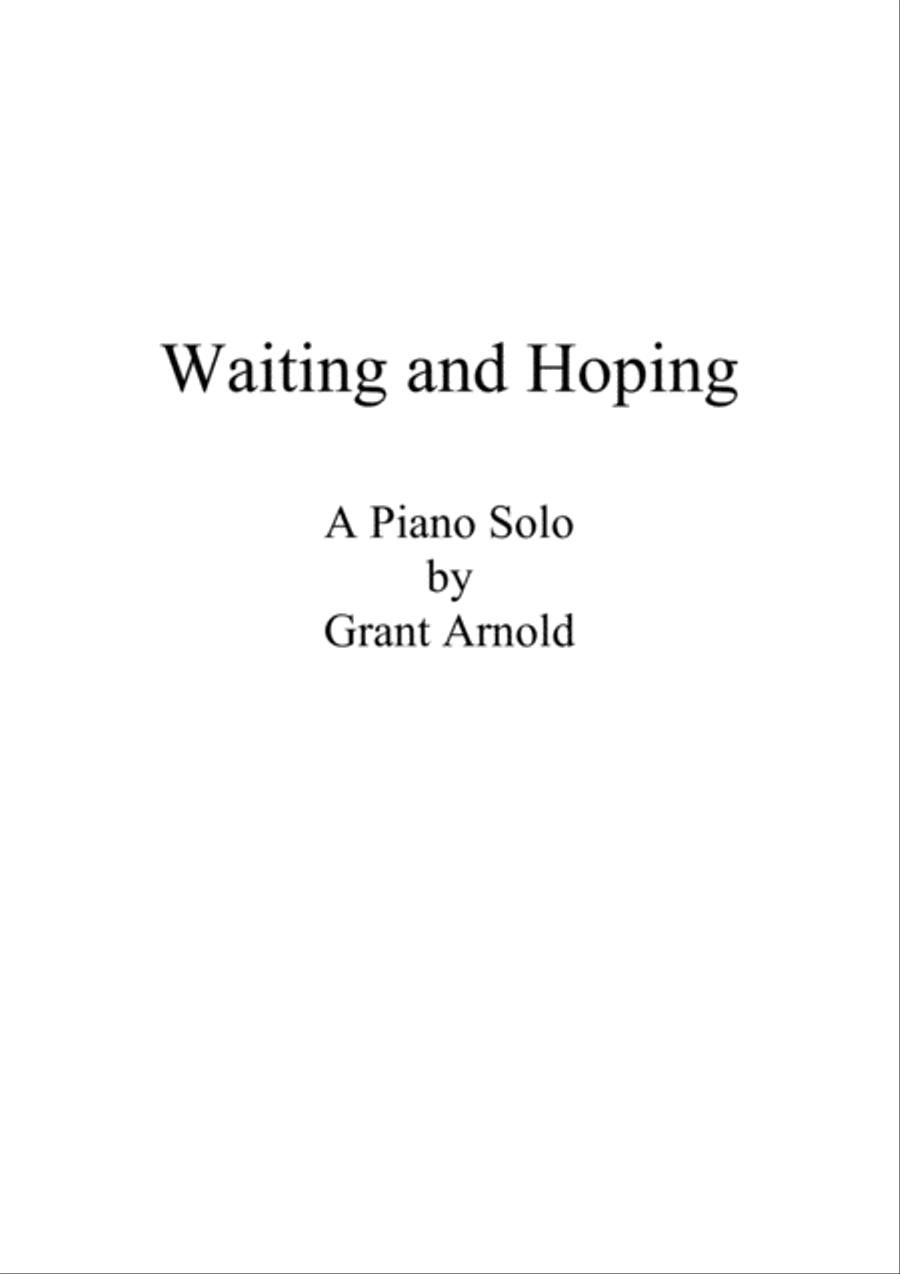 Waiting and Hoping Piano Method scores gallery preview page 1