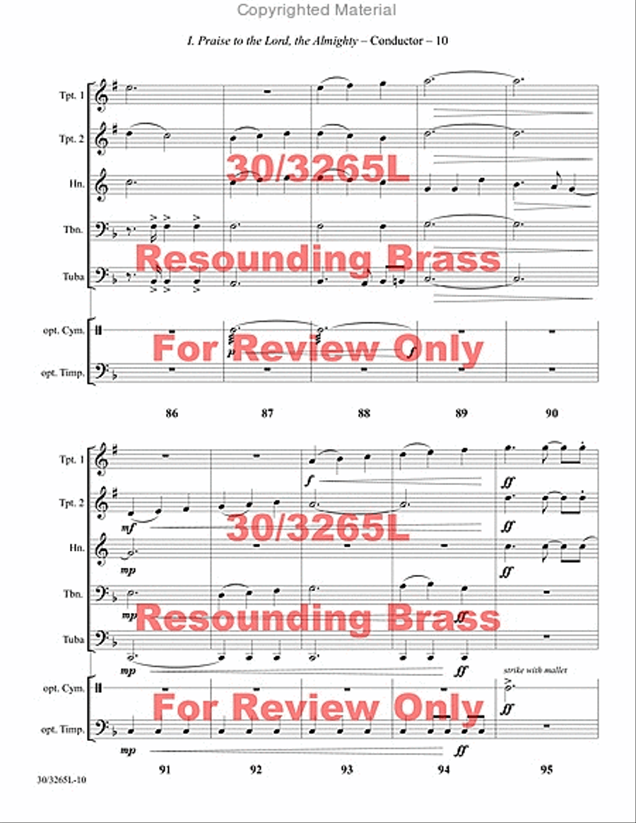 Resounding Brass Resounding Brass Brass Quintet scores gallery preview page 11