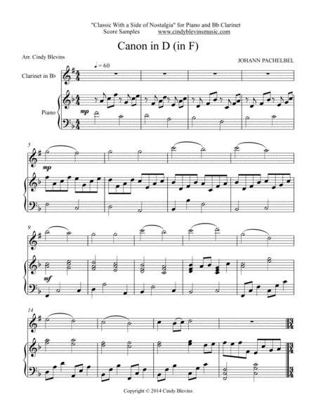 Classic With A Side Of Nostalgia, 18 arrangements for Piano and Bb Clarinet image number null