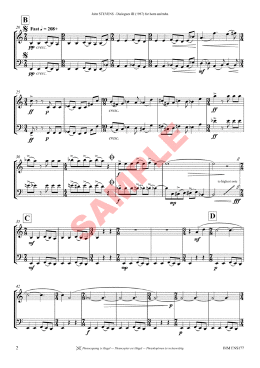 Dialogues III Dialogues III Horn scores gallery preview page 3