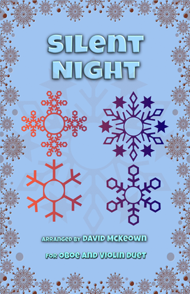 Book cover for Silent Night, Gospel Style, for Oboe and Violin Duet
