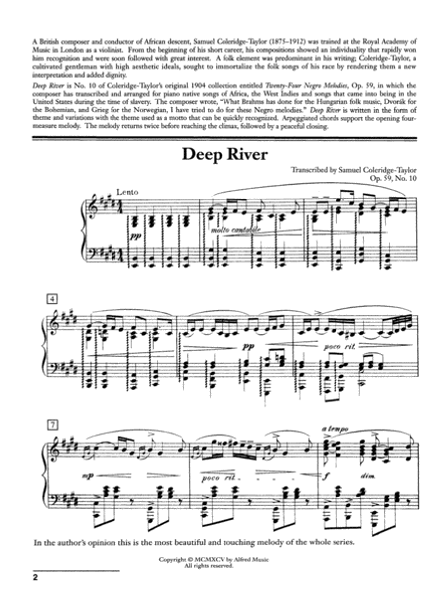 Coleridge-Taylor: Deep River Small Ensemble scores gallery preview page 2
