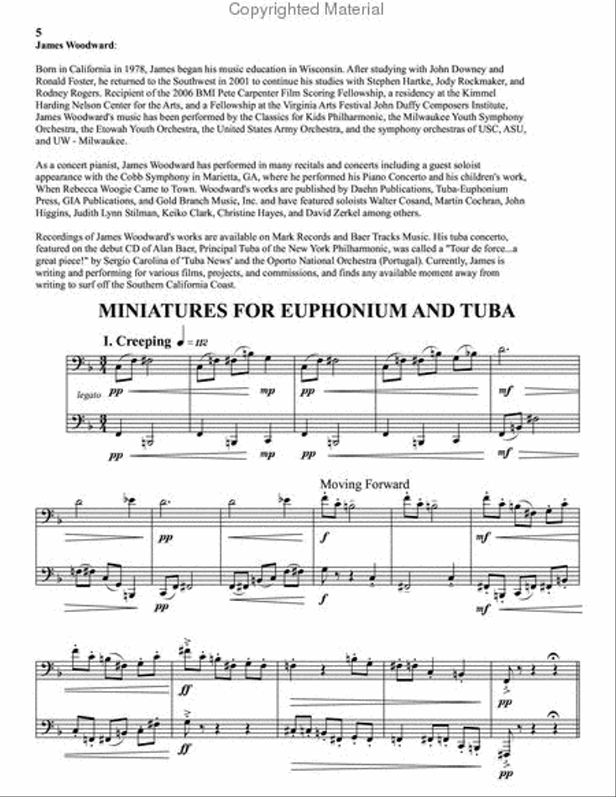 Duets for Euphonium and Tuba Brass Duet scores gallery preview page 3