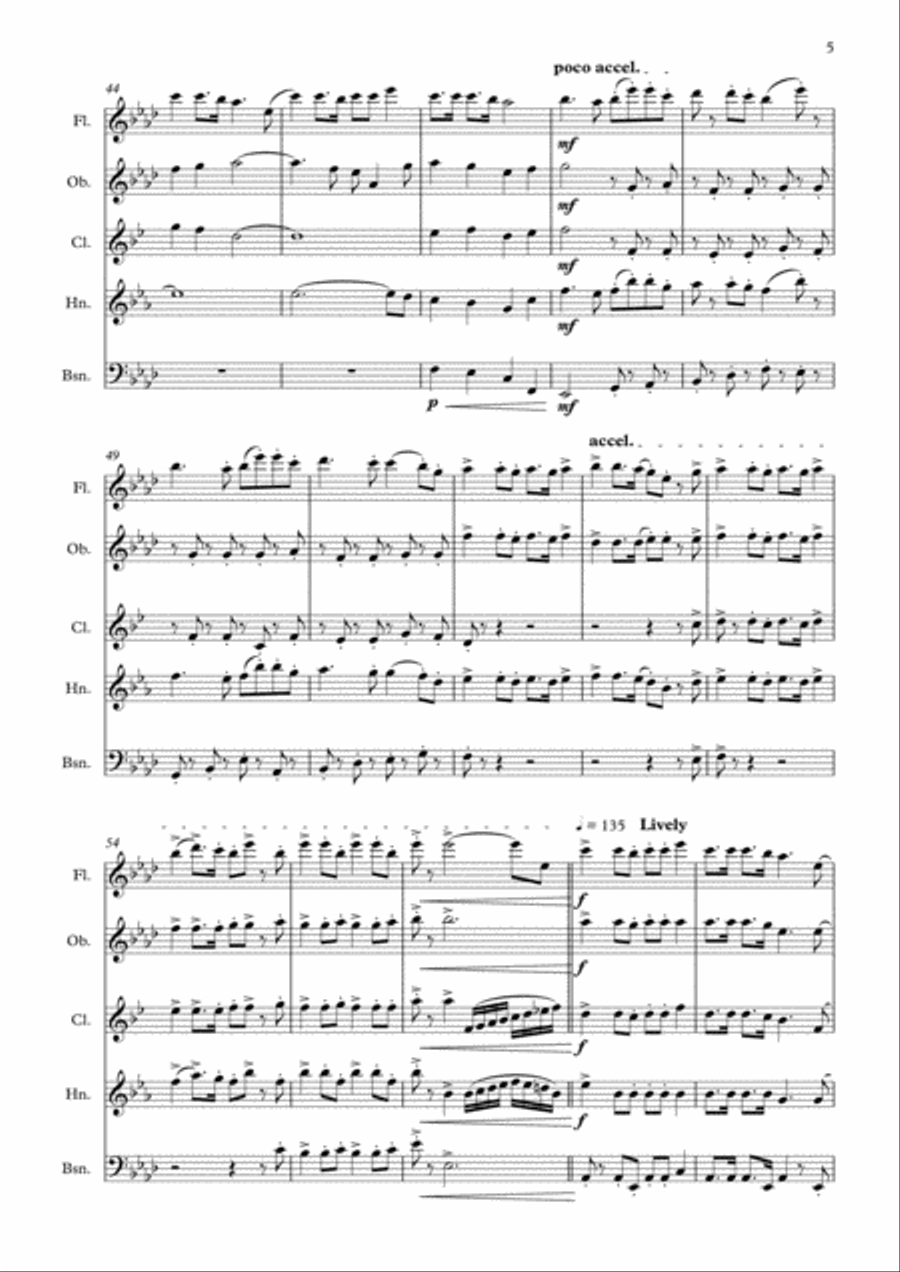 When You Believe When You Believe Woodwind Quintet scores gallery preview page 5