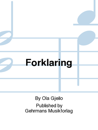 Book cover for Forklaring