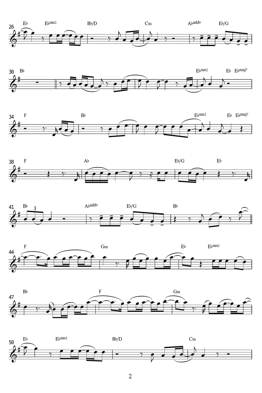 Angels Alto Saxophone scores gallery preview page 2