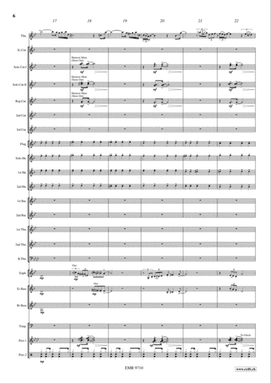 Concertino in Blue Brass Band scores gallery preview page 6