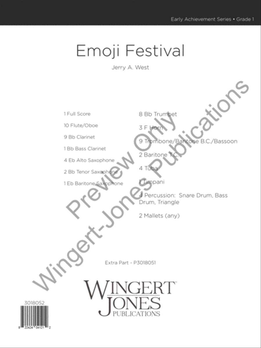 Emoji Festival Emoji Festival Concert Band scores gallery preview page 2