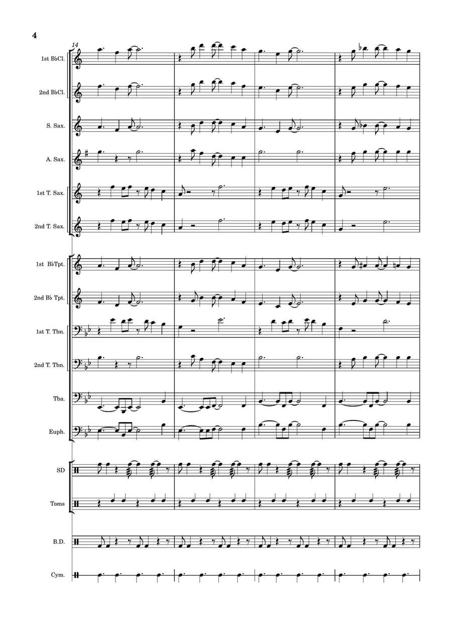 Peninsula Bakassi Marching Band scores gallery preview page 4